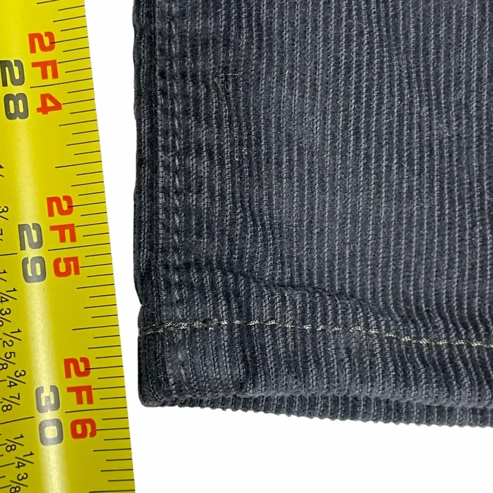 Joe's Jeans Classic Fit Corduroy Distressed Black Pants Size 32x30